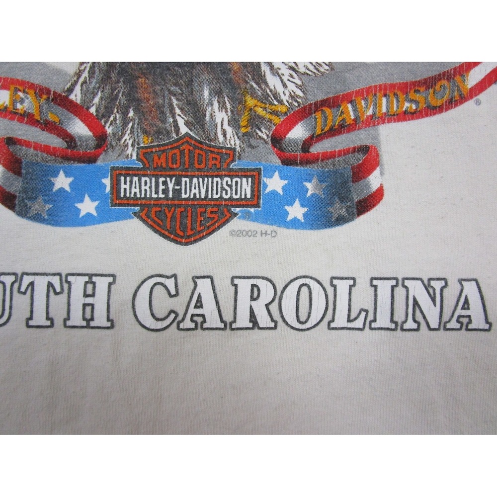 Vintage Y2K Harley Davidson Long Sleeve Henley Shirt (XL) Biker South Carolina - Picture 11 of 14